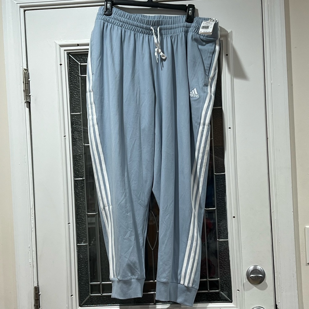 3 stripe jersey pants